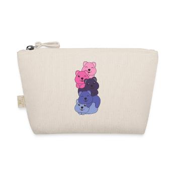 Omnisexual Flag Pride LGBTQ Cute Quokka Stack - Organic Pouch - nature - Front