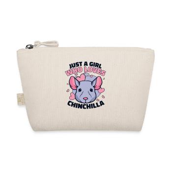 A Girl Who Loves Chinchilla Longhair Shorttail - Organic Pouch - nature - Front