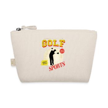 Golf Golf Golfer Sport Hobby Club Vintage - Organic Pouch - nature - Front