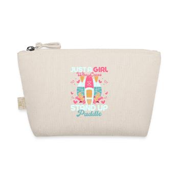 Just A Girl Who Loves Stand Up Paddle Stand Up Pad - Bio-Täschchen - Natur - Vorne