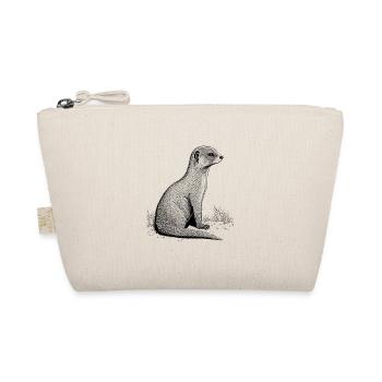 Mongoose Drawing - Organic Pouch - nature - Front