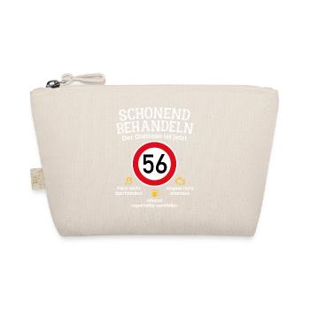 56. Geburtstag Schonend Behandeln Oldtimer Ist 56 - Bio-Täschchen - Natur - Vorne