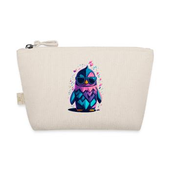 Niedlicher cooler Pinguin - Bio-Täschchen - Natur - Vorne