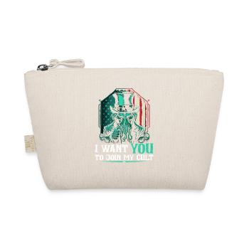 Cthulhu Cult, I Want You, Cosmic Horror Funny - Organic Pouch - nature - Front