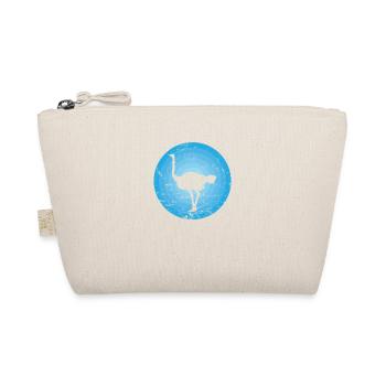 Vogel Strauß schneller Großvogel - Bio-Täschchen - Natur - Vorne