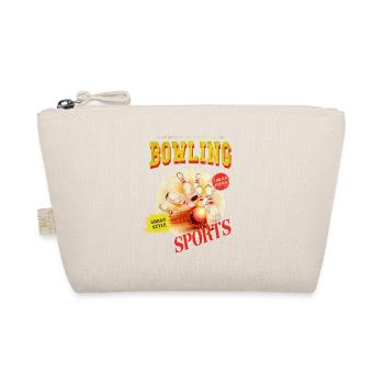 Bowling Bowling Bowling Ball Quilles Joueurs de bowling - Trousse biologique - nature - Devant