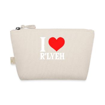 Cthulhu I Love R'lyeh, Funny Cosmic Horror Cthulhu - Organic Pouch - nature - Front