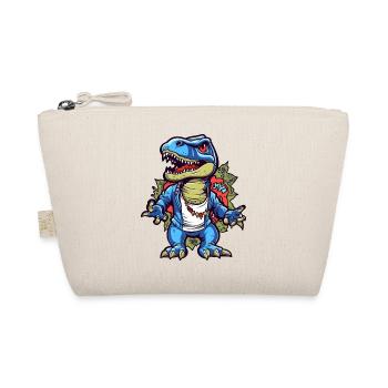 Urban Dino Streetwear Illustration - Organic Pouch - nature - Front