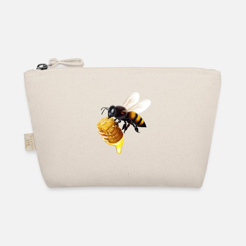 Bee with honeycomb Organic Pouch