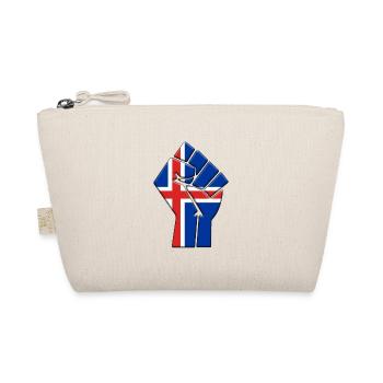 Iceland Flag Icelandic Country Pride Native - Organic Pouch - nature - Front