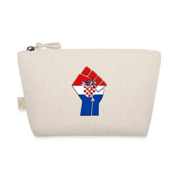 Croatia Flag Croatian Country Pride Native - Organic Pouch - nature - Front