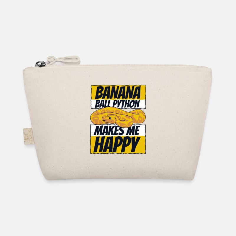 Makes Me Happy Snake Python Banana Ball Python Organic Pouch