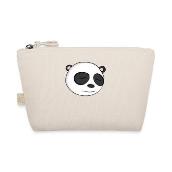 Panda Head - Organic Pouch - nature - Front
