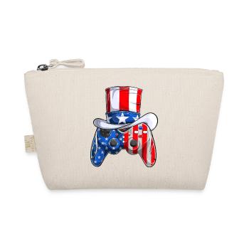 Video Game 4th of July controller American flag - Bio-Täschchen - Natur - Vorne