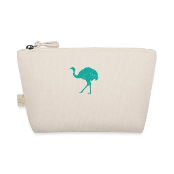 Strauß Laufvogel Tier Wüste - Bio-Täschchen - Natur - Vorne