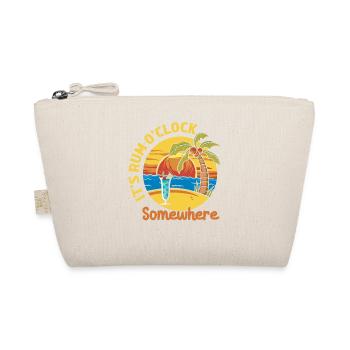 It's Rum O'Clock Somewhere Drinking Alcohol - Organic Pouch - nature - Front