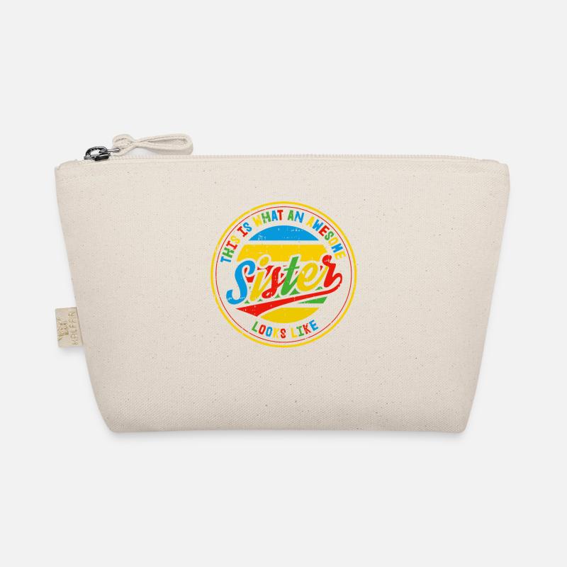 Beste Schwester Schwesterherz Retro Sis Geschenk Bio-Täschchen