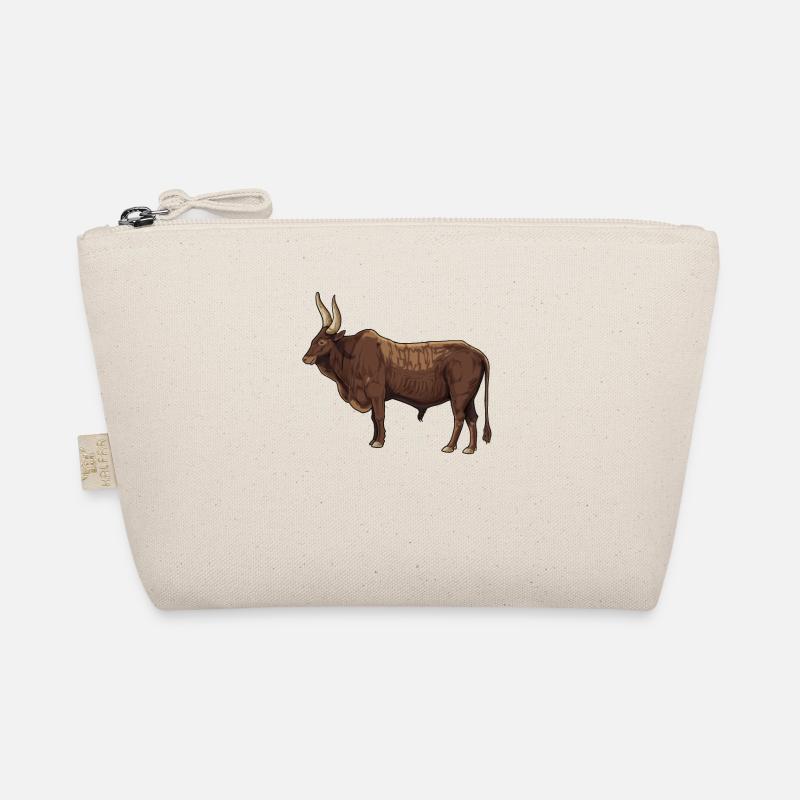 Zeichnung eines Ankole Rind Bio-Täschchen