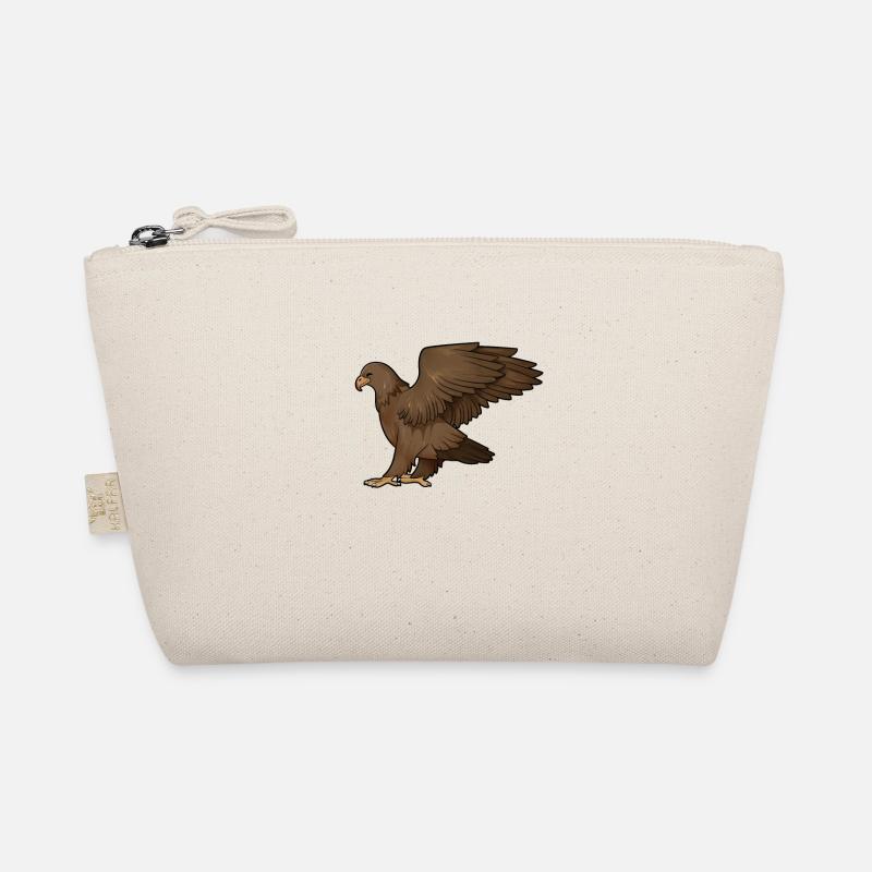 Drawing of a golden eagle Organic Pouch