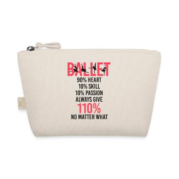 Ballet Dancer Dance Girl Ballerina - Organic Pouch - nature - Front