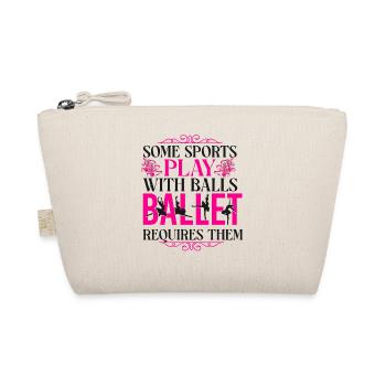 Ballet Dancer Dance Girl Ballerina - Organic Pouch - nature - Front