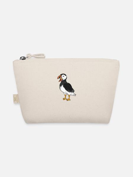 Zeichnung eines Puffin - Bio-Täschchen - Natur