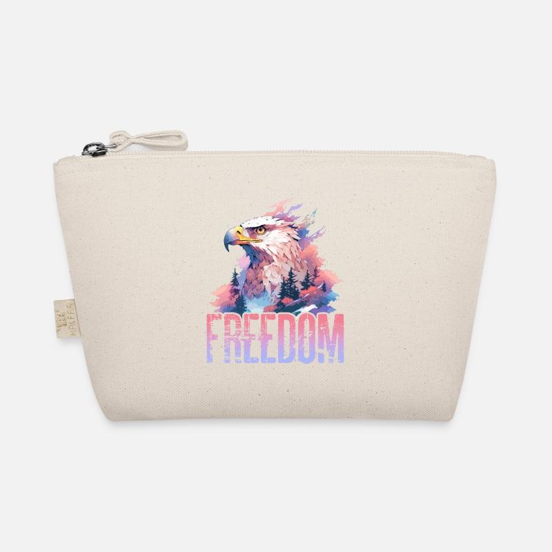 Eagle Freedom Eagle Head Nature Wilderness Trees Mountains Organic Pouch