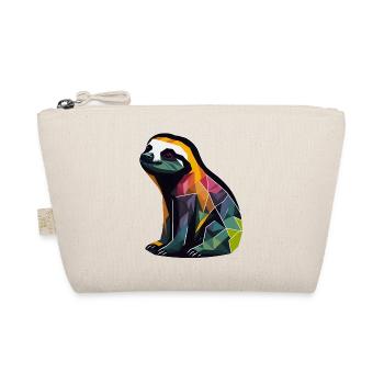 Geometric Sloth - Organic Pouch - nature - Front