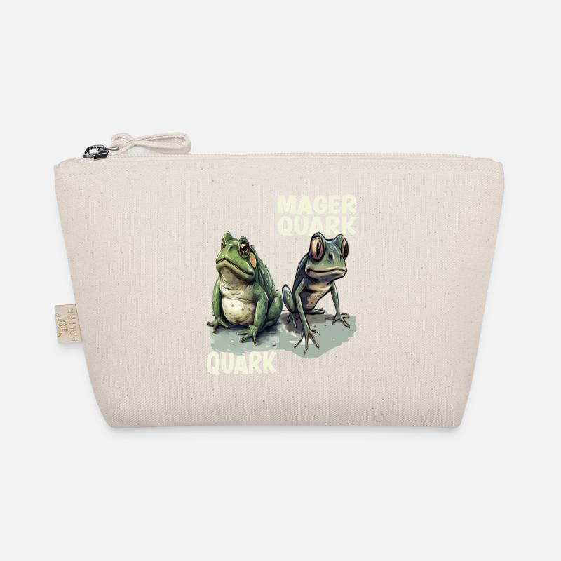 Frosch Kaulquappe Quark Diät Magerquark Wortspiel - Bio-Täschchen - Natur