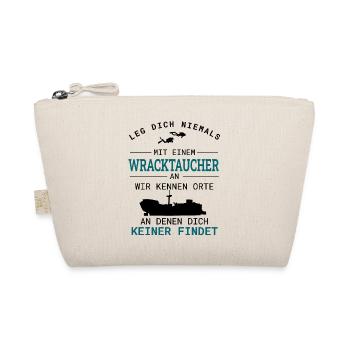 Wracktauchen Tauchen Wracktaucher Geschenk - Bio-Täschchen - Natur - Vorne