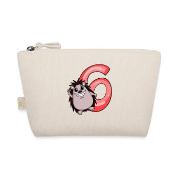 6 Birthday 6 years old with animal motif - six - Organic Pouch - nature - Front