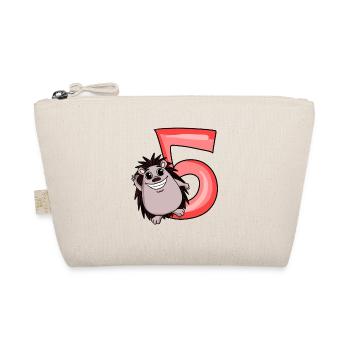5 Birthday 5 years old with animal motif - five - Organic Pouch - nature - Front