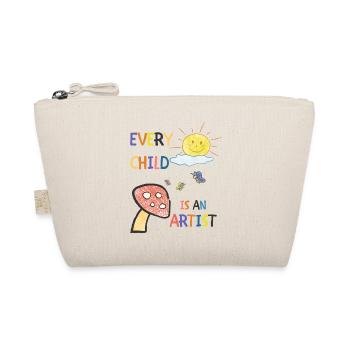 Every child is an artist - Organic Pouch - nature - Front