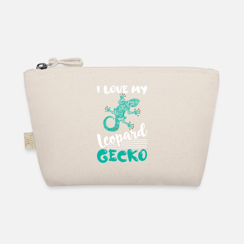 I Love My Leopard Gecko Lizard Lover Reptile Organic Pouch