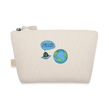 Space Alien Astronomy Alien Spaceship Comic - Organic Pouch - nature - Front