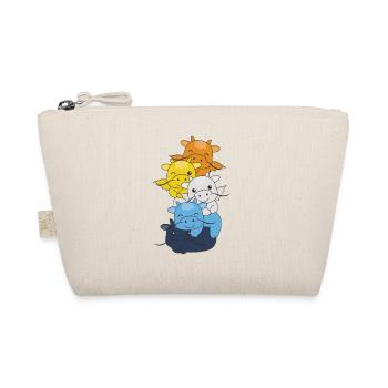 Aroace Flag Pride LGBTQ Cute Dragon Stack - Organic Pouch - nature - Front