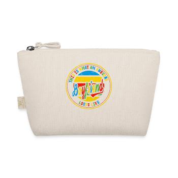 Best Friend Boyfriend in the World Retro Gift - Organic Pouch - nature - Front