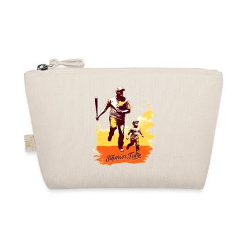 Baseball Father's Day Mother's Day Gift Idea - Organic Pouch - nature - Front