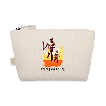 Baseball Father's Day Mother's Day Gift Idea - Organic Pouch - nature - Front