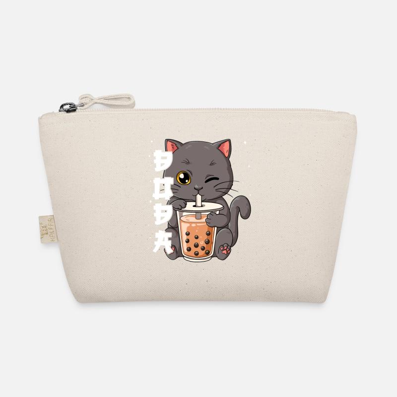 Boba Tea Cat Bubble Tea Trousse biologique