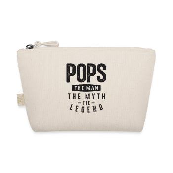Pops The Man The Myth The Legend - Dad & Grandpa - Organic Pouch - nature - Front