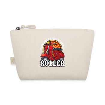Roller Traum Motorroller Scooter Geschenk - Bio-Täschchen - Natur - Vorne