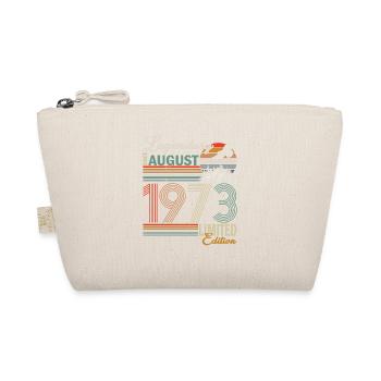 50th Birthday Vintage August 1973 Vintage 1973 - Organic Pouch - nature - Front