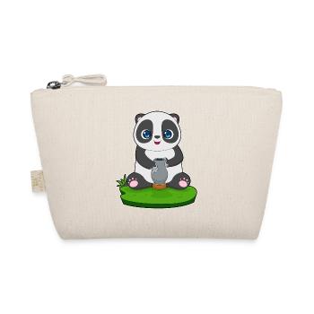 Panda Handwerker Vase Handwerk - Bio-Täschchen - Natur - Vorne