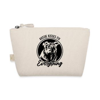 Australian Shepherd Aussie Dad Aussie Mom - Organic Pouch - nature - Front