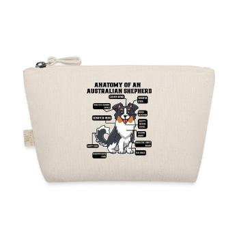 Australian Shepherd Aussie Dad Aussie Mom - Organic Pouch - nature - Front