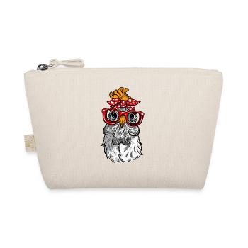 Mutter Huhn retro Henne Design - Bio-Täschchen - Natur - Vorne