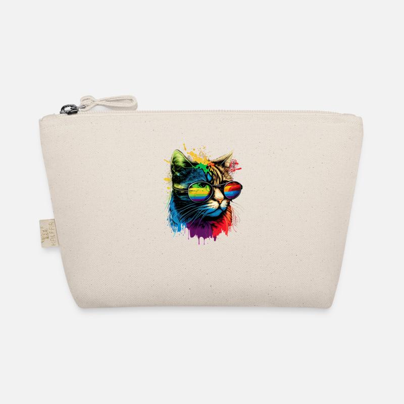 Drapeau arc-en-ciel Gay Pride LGBTQ Chats Mignons Chat Trousse biologique