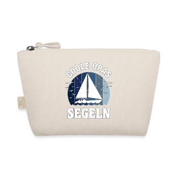 Segeln Segler Segelboot Boot Opa Vatertag Geschenk - Bio-Täschchen - Natur - Vorne