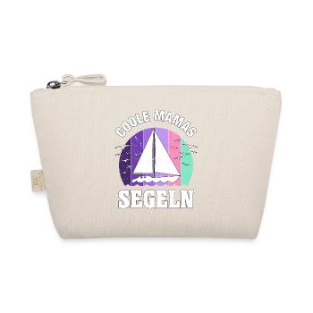 Segeln Segelboot beste Mama Muttertag Geschenk - Bio-Täschchen - Natur - Vorne